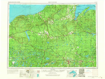 United States Geological Survey Iron River, MI-WI (1967, 250000-Scale) digital map