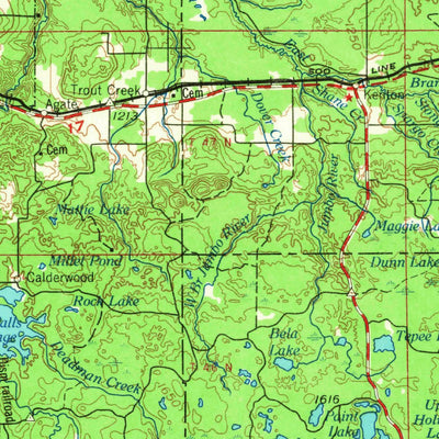 United States Geological Survey Iron River, MI-WI (1967, 250000-Scale) digital map