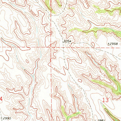 United States Geological Survey Iron Shell Flat East, SD (1969, 24000-Scale) digital map