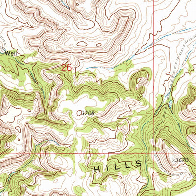 United States Geological Survey Iron Spring, MT (1972, 24000-Scale) digital map