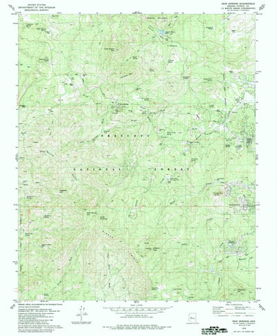 United States Geological Survey Iron Springs, AZ (1979, 24000-Scale) digital map