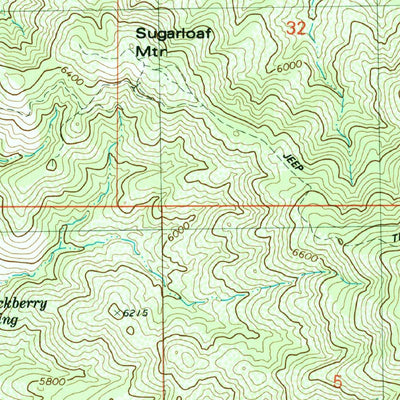 United States Geological Survey Iron Springs, AZ (1979, 24000-Scale) digital map