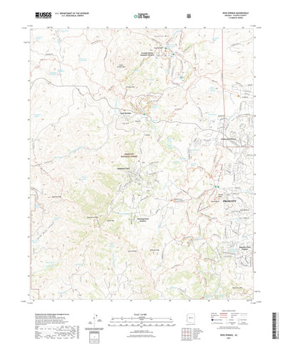 United States Geological Survey Iron Springs, AZ (2021, 24000-Scale) digital map