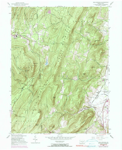 United States Geological Survey Iron Springs, PA (1953, 24000-Scale) digital map