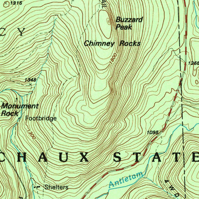 United States Geological Survey Iron Springs, PA (1990, 24000-Scale) digital map