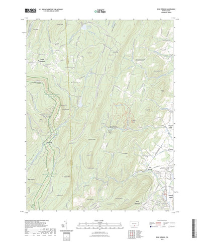 United States Geological Survey Iron Springs, PA (2023, 24000-Scale) digital map