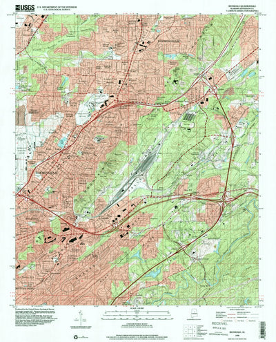 United States Geological Survey Irondale, AL (1998, 24000-Scale) digital map