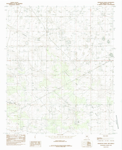 United States Geological Survey Ironhouse Draw, NM (1985, 24000-Scale) digital map