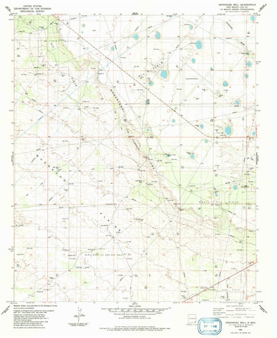 United States Geological Survey Ironhouse Well, NM (1984, 24000-Scale) digital map