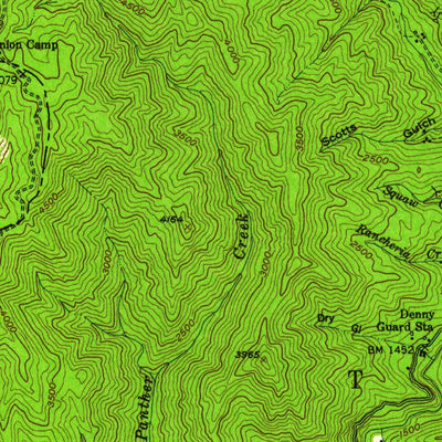 United States Geological Survey Ironside Mountain, CA (1951, 62500-Scale) digital map