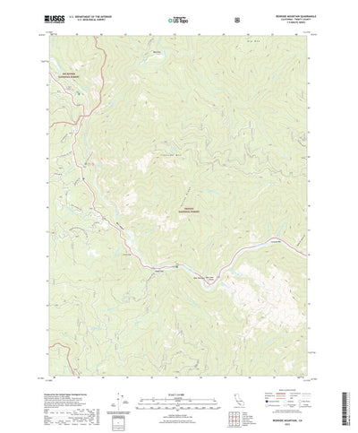 United States Geological Survey Ironside Mountain, CA (2022, 24000-Scale) digital map