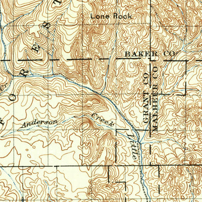 United States Geological Survey Ironside Mountain, OR (1908, 125000-Scale) digital map