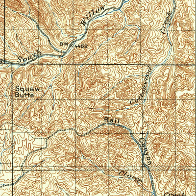 United States Geological Survey Ironside Mountain, OR (1908, 125000-Scale) digital map