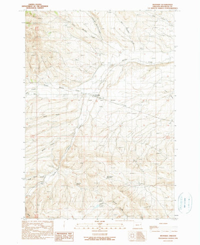 United States Geological Survey Ironside, OR (1990, 24000-Scale) digital map