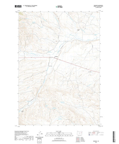 United States Geological Survey Ironside, OR (2020, 24000-Scale) digital map