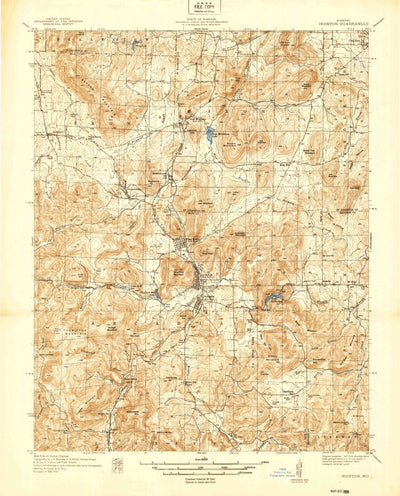 United States Geological Survey Ironton, MO (1937, 48000-Scale) digital map