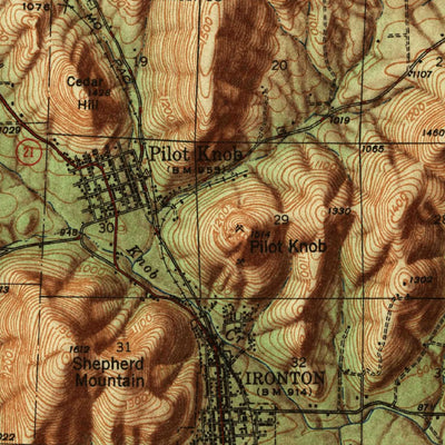United States Geological Survey Ironton, MO (1953, 62500-Scale) digital map
