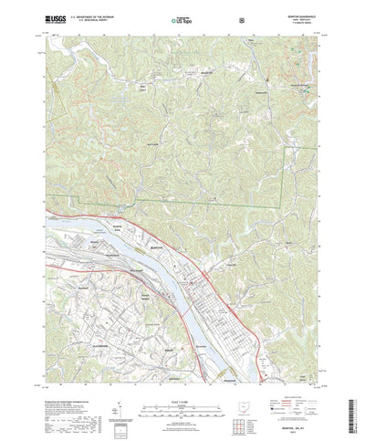 United States Geological Survey Ironton, OH (2023, 24000-Scale) digital map