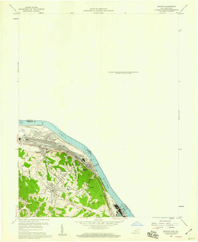 United States Geological Survey Ironton, OH-KY (1958, 24000-Scale) digital map