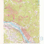 United States Geological Survey Ironton, OH-KY (1972, 24000-Scale) digital map