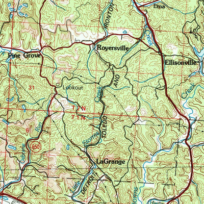 United States Geological Survey Ironton, OH-WV-KY (1981, 100000-Scale) digital map