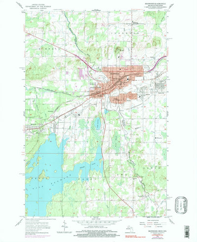 United States Geological Survey Ironwood, MI-WI (1955, 24000-Scale) digital map