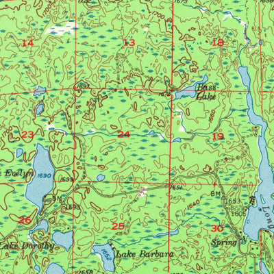 United States Geological Survey Ironwood, MI-WI (1955, 62500-Scale) digital map