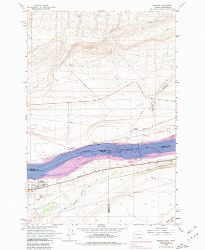United States Geological Survey Irrigon, OR-WA (1962, 24000-Scale) digital map