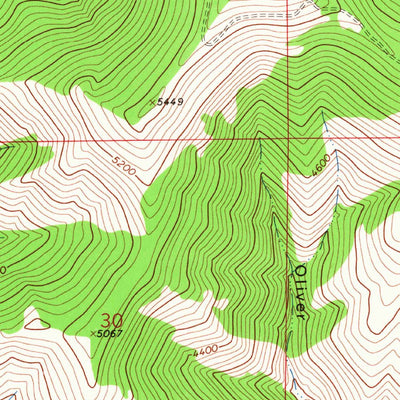 United States Geological Survey Irvine Hill, MT (1965, 24000-Scale) digital map