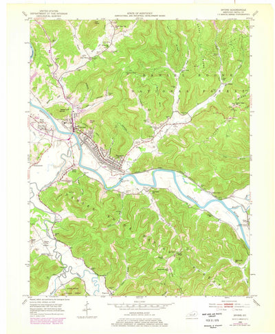 United States Geological Survey Irvine, KY (1952, 24000-Scale) digital map