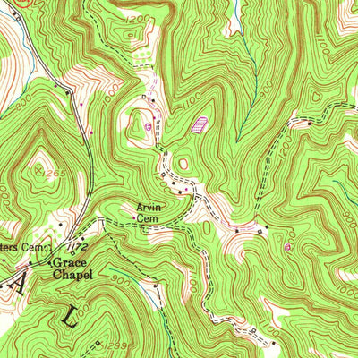 United States Geological Survey Irvine, KY (1952, 24000-Scale) digital map