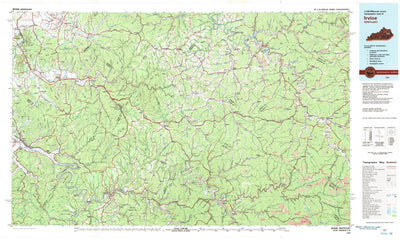United States Geological Survey Irvine, KY (1982, 100000-Scale) digital map