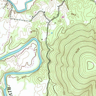 United States Geological Survey Irving College, TN (1960, 24000-Scale) digital map