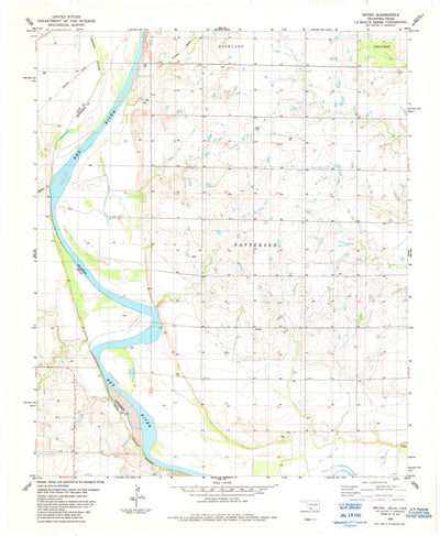 United States Geological Survey Irving, OK-TX (1984, 24000-Scale) digital map
