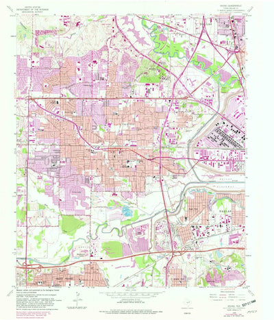 United States Geological Survey Irving, TX (1959, 24000-Scale) digital map