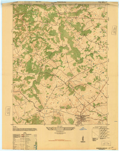 Irvington, KY (1947, 24000-Scale) Map by United States Geological ...