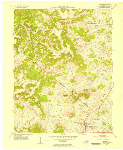 United States Geological Survey Irvington, KY (1953, 24000-Scale) digital map
