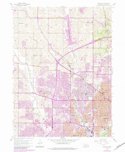 United States Geological Survey Irvington, NE (1956, 24000-Scale) digital map