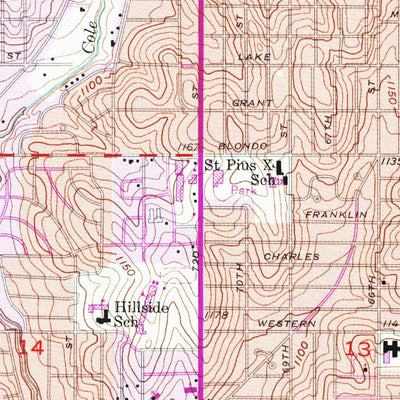 United States Geological Survey Irvington, NE (1956, 24000-Scale) digital map