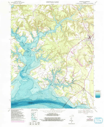 United States Geological Survey Irvington, VA (1968, 24000-Scale) digital map