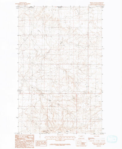 United States Geological Survey Irvins Coulee, MT (1984, 24000-Scale) digital map