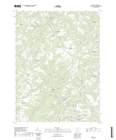 United States Geological Survey Irvona, PA (2023, 24000-Scale) digital map
