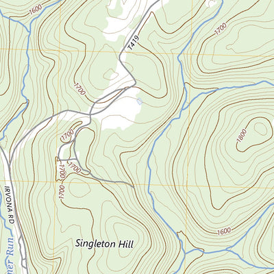 United States Geological Survey Irvona, PA (2023, 24000-Scale) digital map
