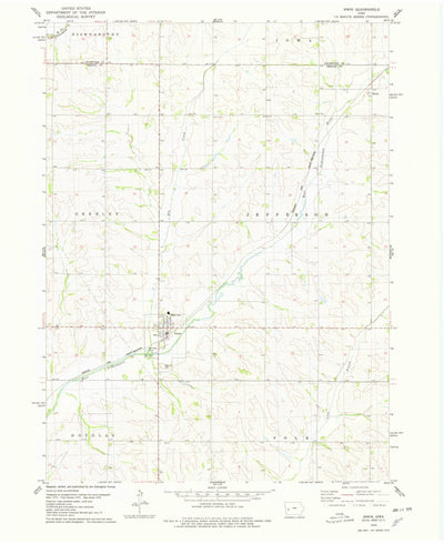 United States Geological Survey Irwin, IA (1978, 24000-Scale) digital map