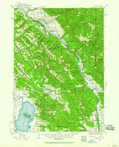 United States Geological Survey Irwin, ID-WY (1932, 125000-Scale) digital map