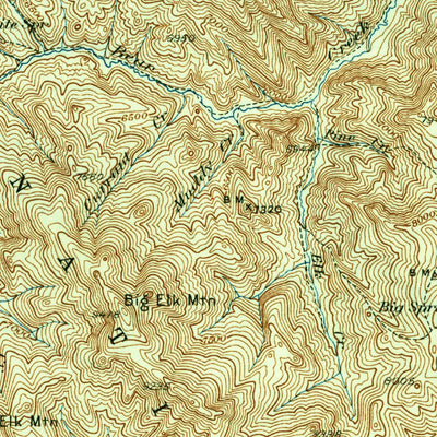United States Geological Survey Irwin, ID-WY (1935, 125000-Scale) digital map