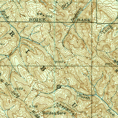 United States Geological Survey Irwin, ID-WY (1935, 125000-Scale) digital map