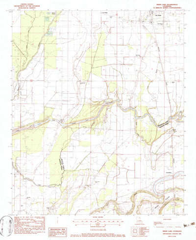 United States Geological Survey Irwin Lake, LA (1982, 24000-Scale) digital map
