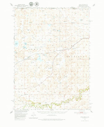 United States Geological Survey Irwin, NE-SD (1950, 62500-Scale) digital map