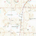 United States Geological Survey Irwin, NE-SD (1950, 62500-Scale) digital map